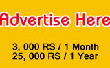 Put your banner ad here...Rs. 3000 for 1 Month period and Rs. 25,000 for 1 Year period